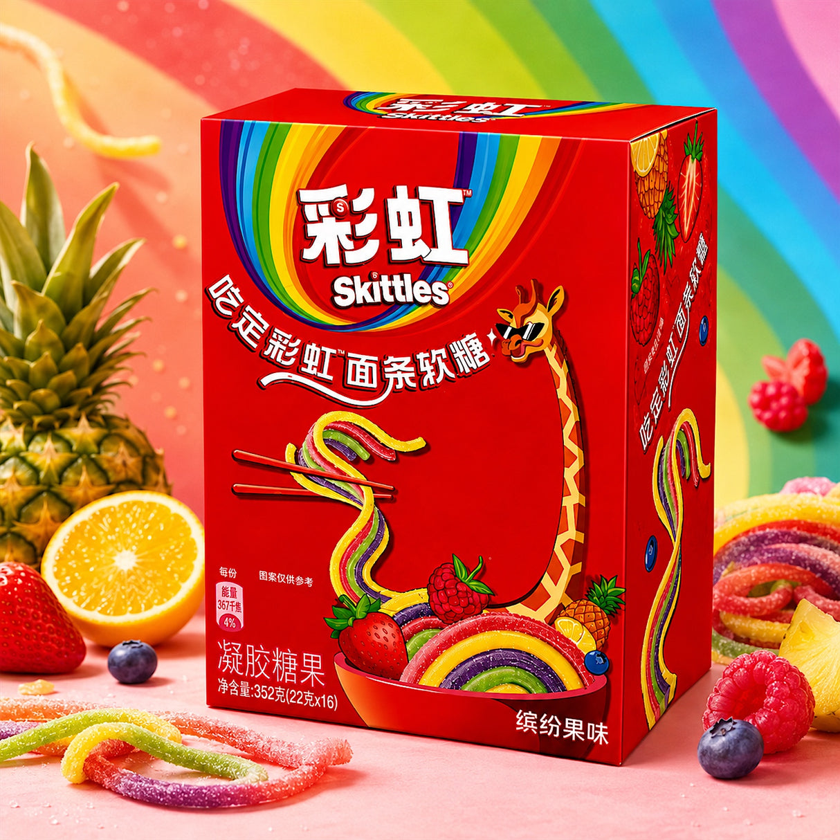 Skittles Sour Noodle Packs
