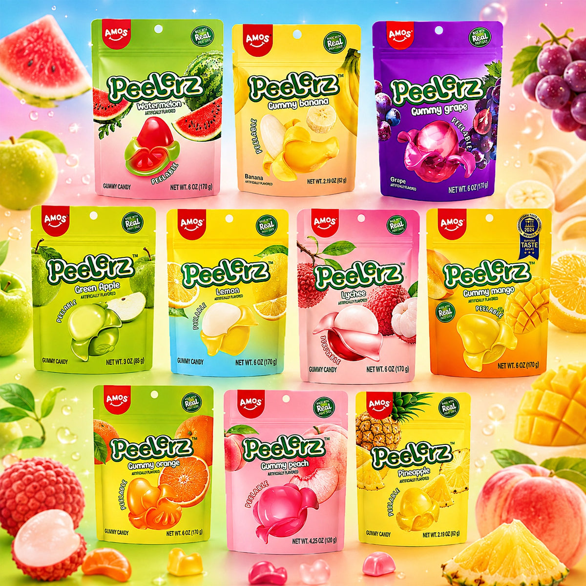 Peelerz Gummy Fruit Candy 6oz