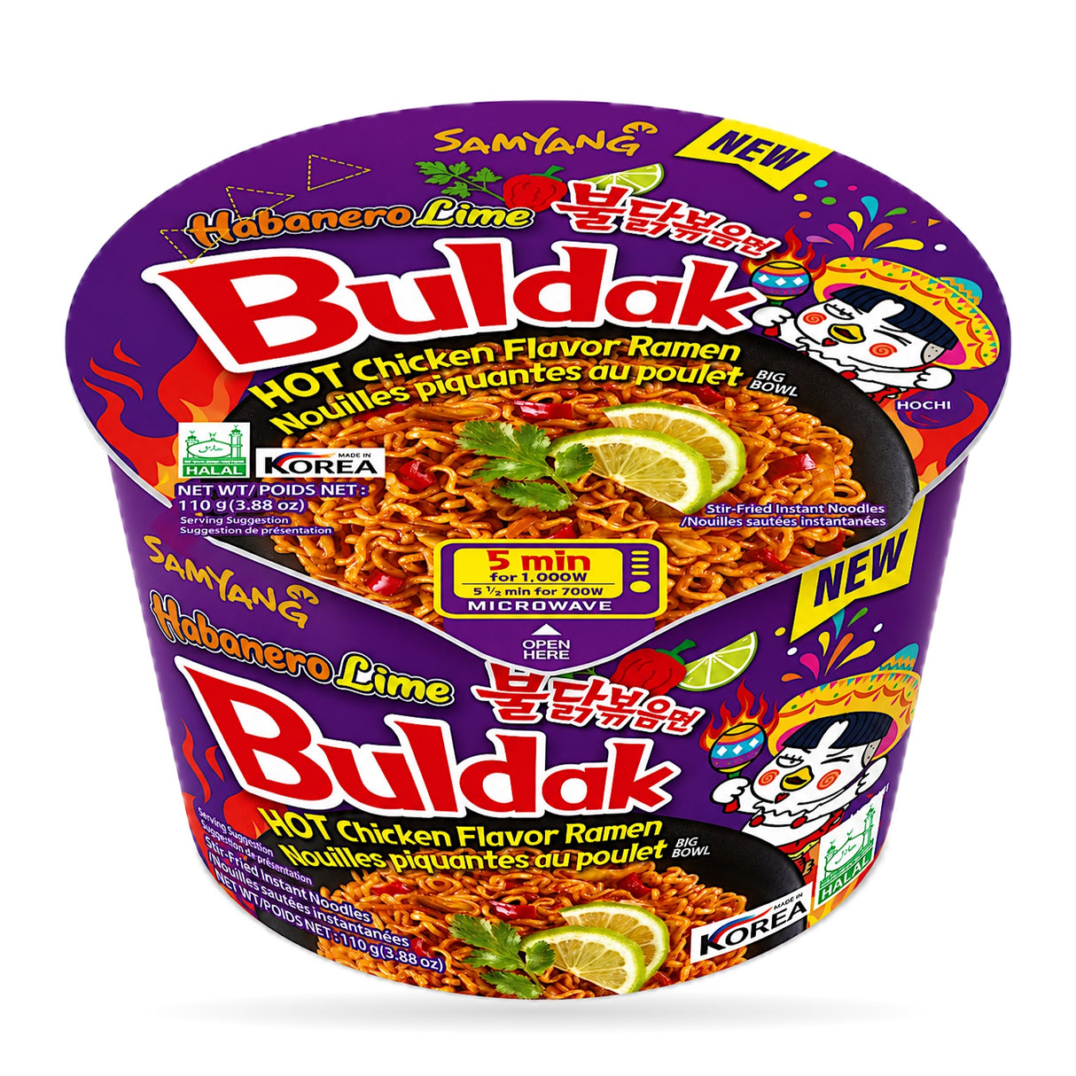 Buldak Variety Flavored Cups