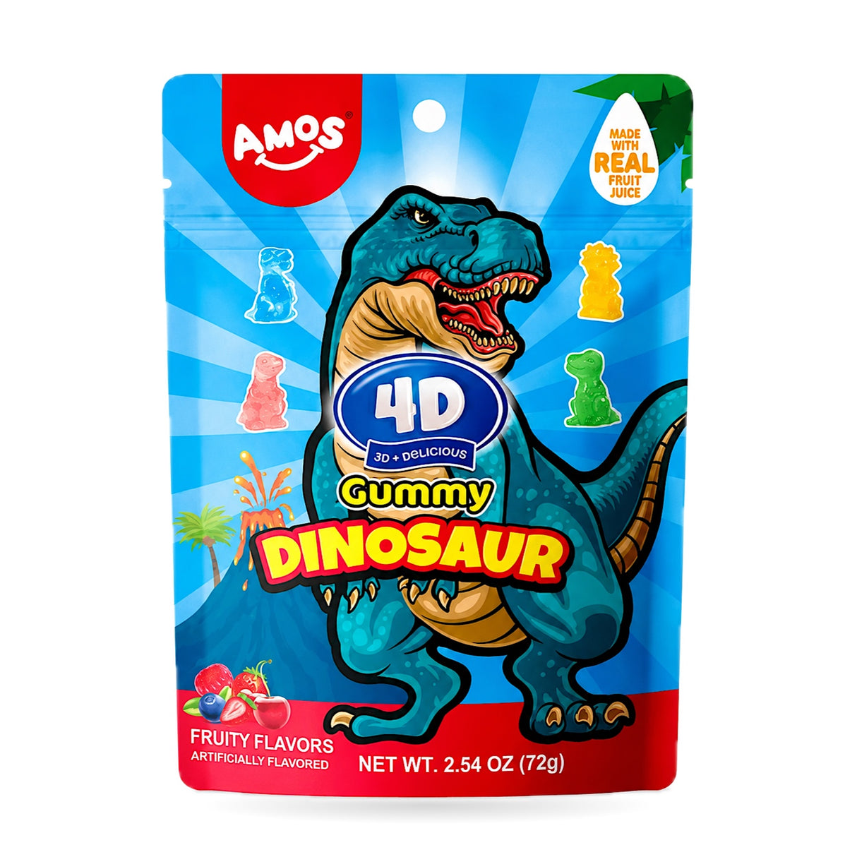 Amos 4D Gummy Candy 6oz Bags