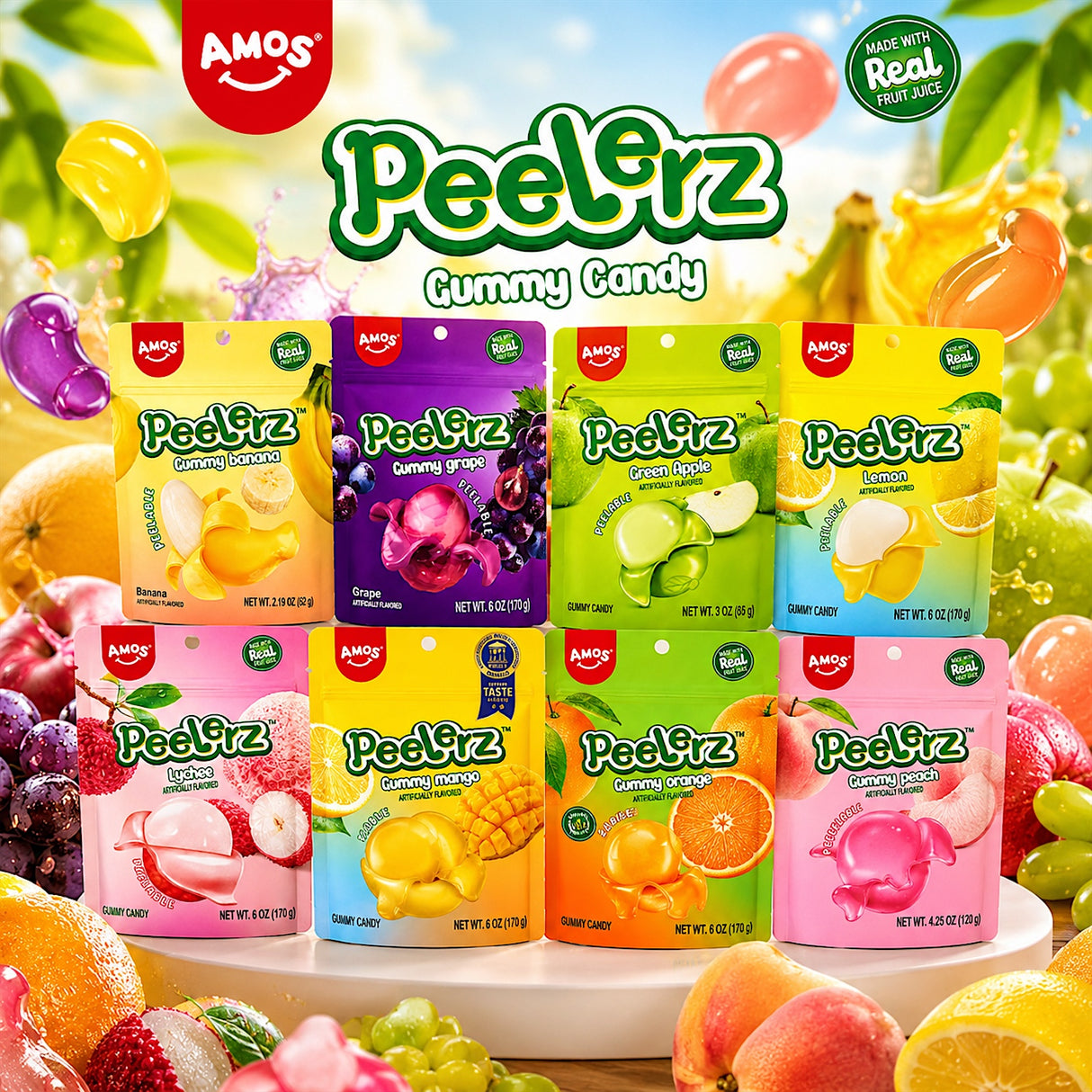 Peelerz Gummy Fruit Candy 6oz
