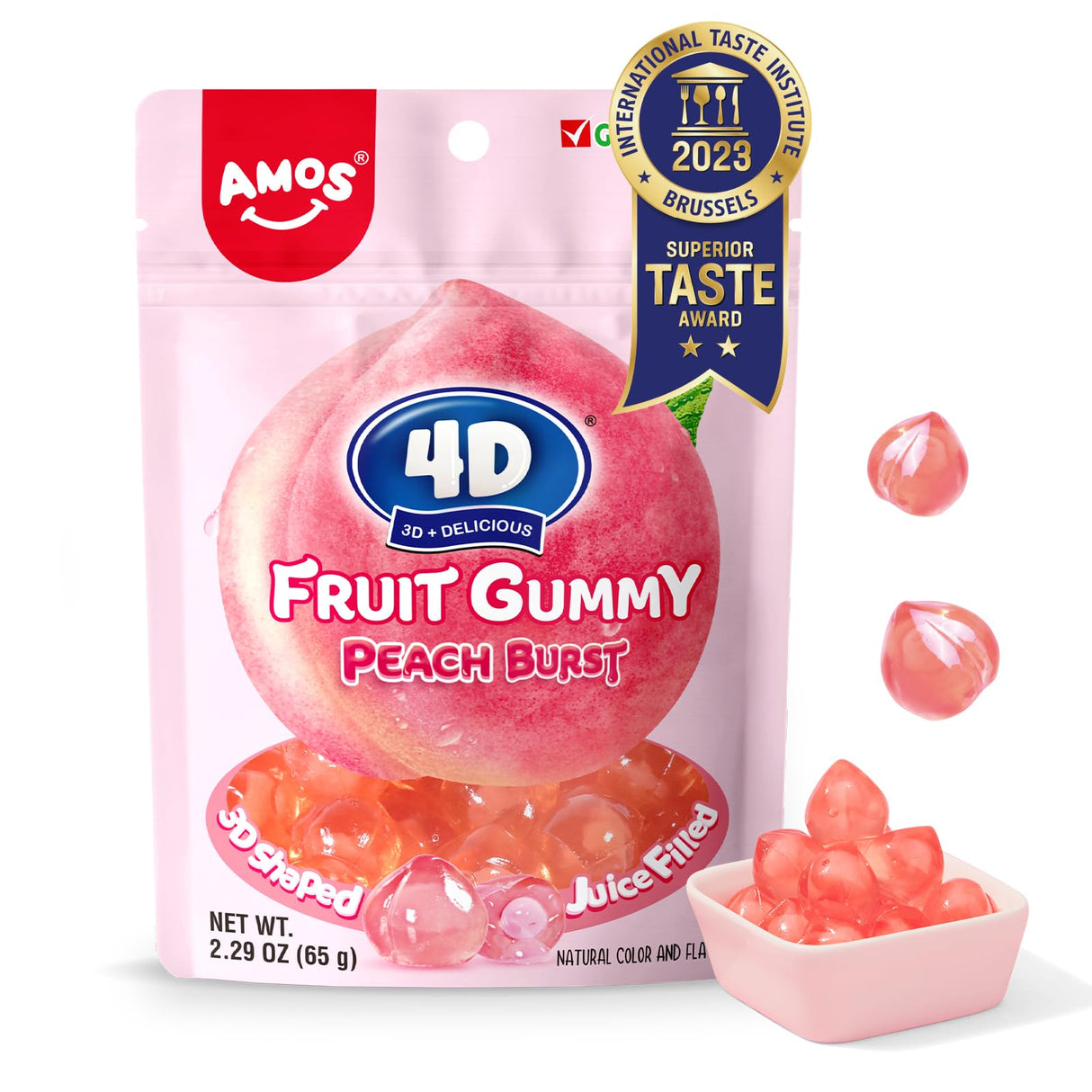 Amos 4D Gummy Candy 6oz Bags