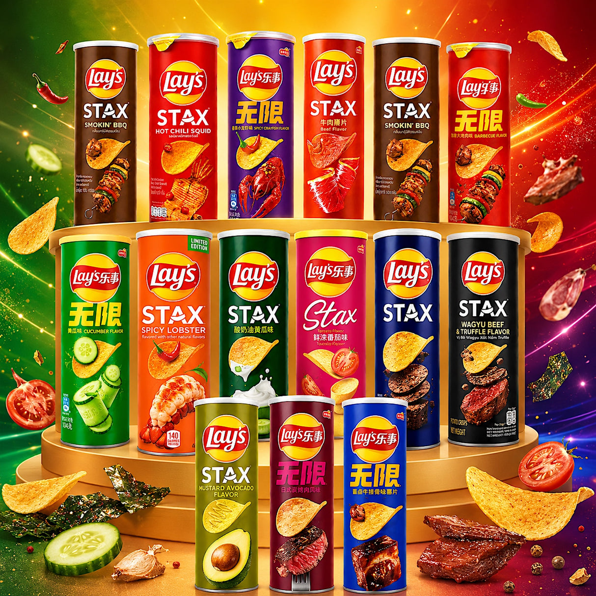 Exotic Asian Lay's Stax Flavors
