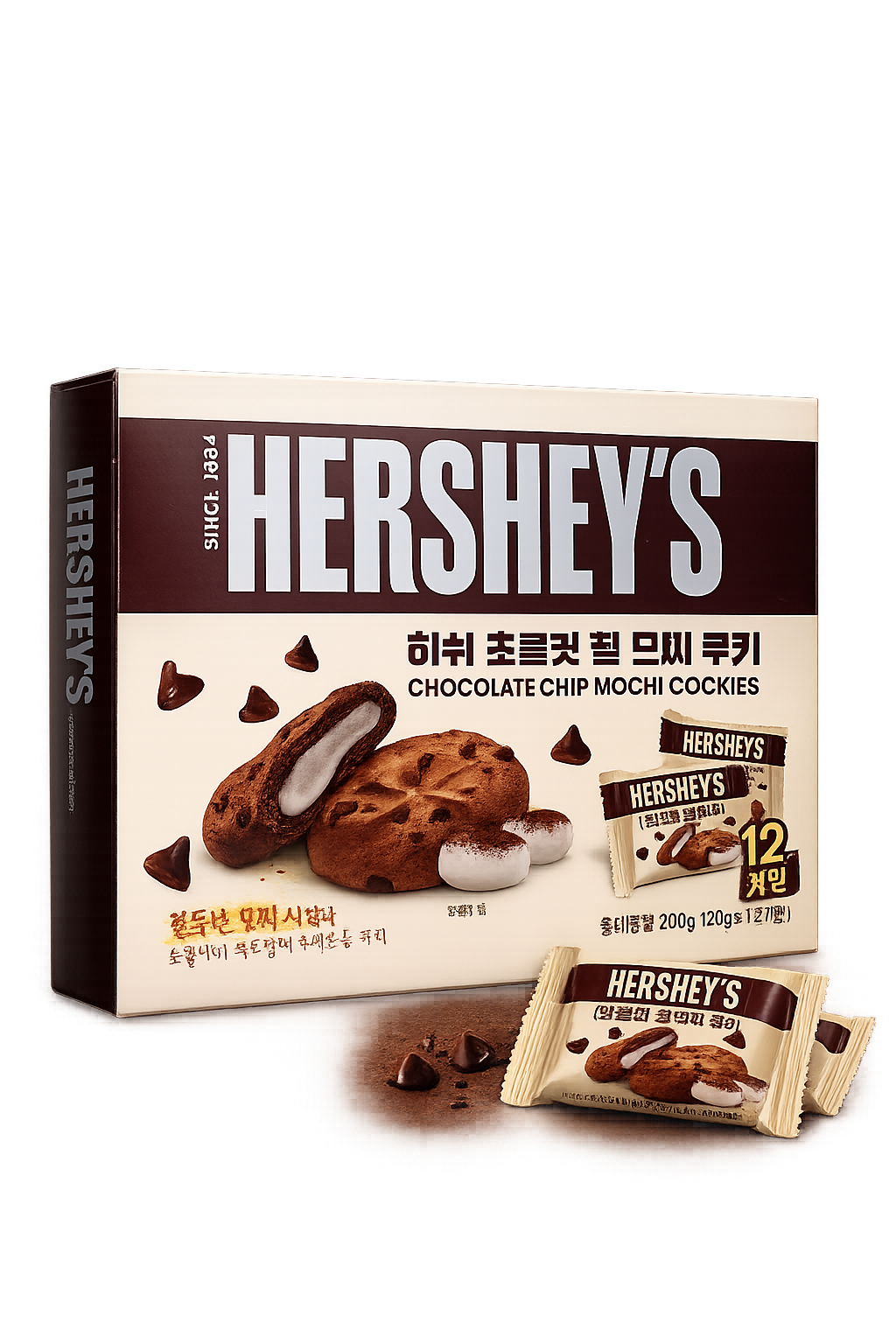 Hershey's Korean Chocolate Chip Mochi Cookies 10/Pack