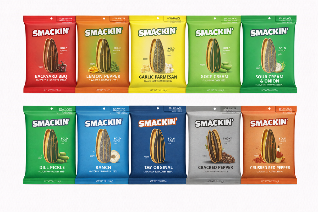 Smackin' Sunflower Seeds 4oz Bags