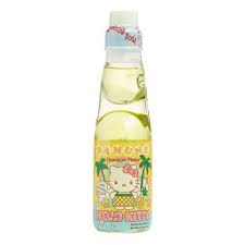 Ramune Hello Kitty Japanese Soda Pineapple Flavor