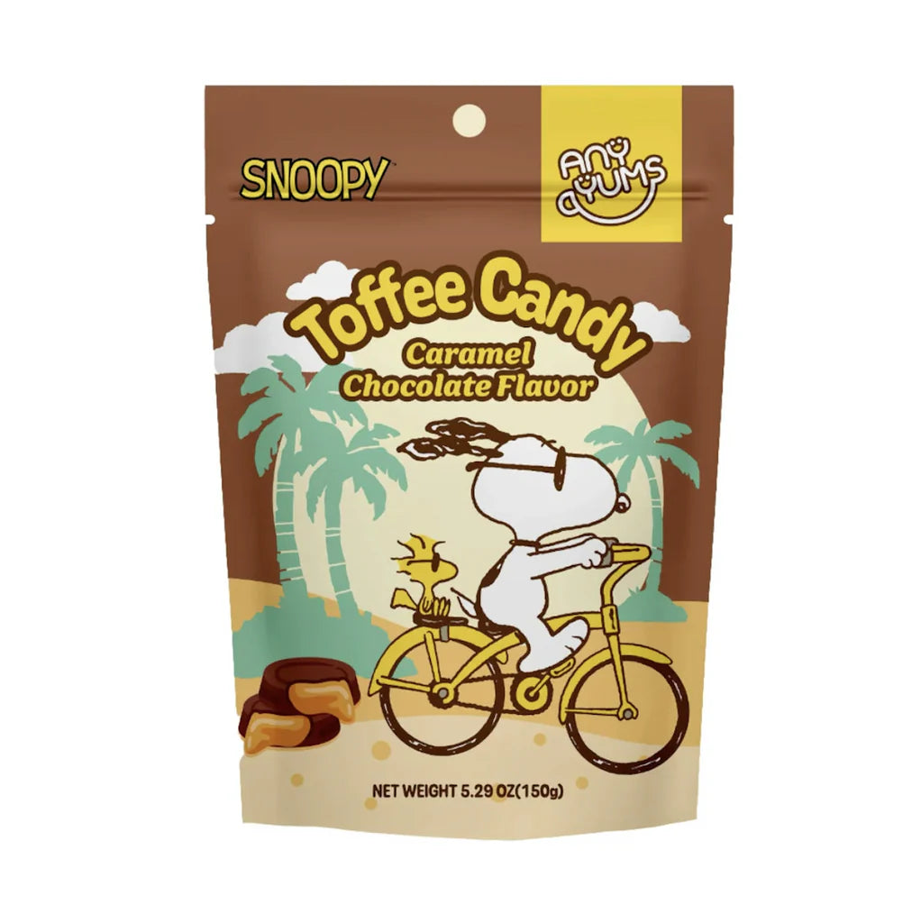 Snoopy Toffee Candy Carmel Chocolate Flavor 150g 8-Pack