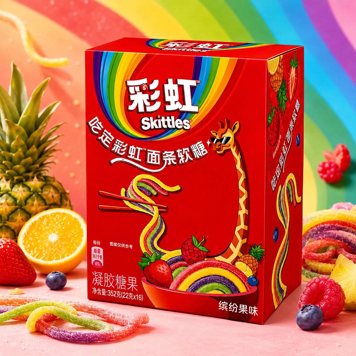 Skittles Sour Noodle Packs