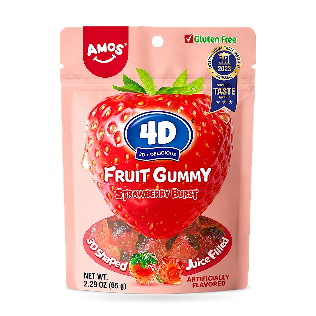 Amos 4D Gummy Candy 6oz Bags