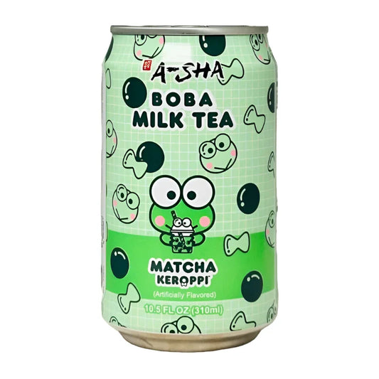 A-Sha Hello Kitty Matcha Boba Milk Tea 12/Box Mix 3 Flavor