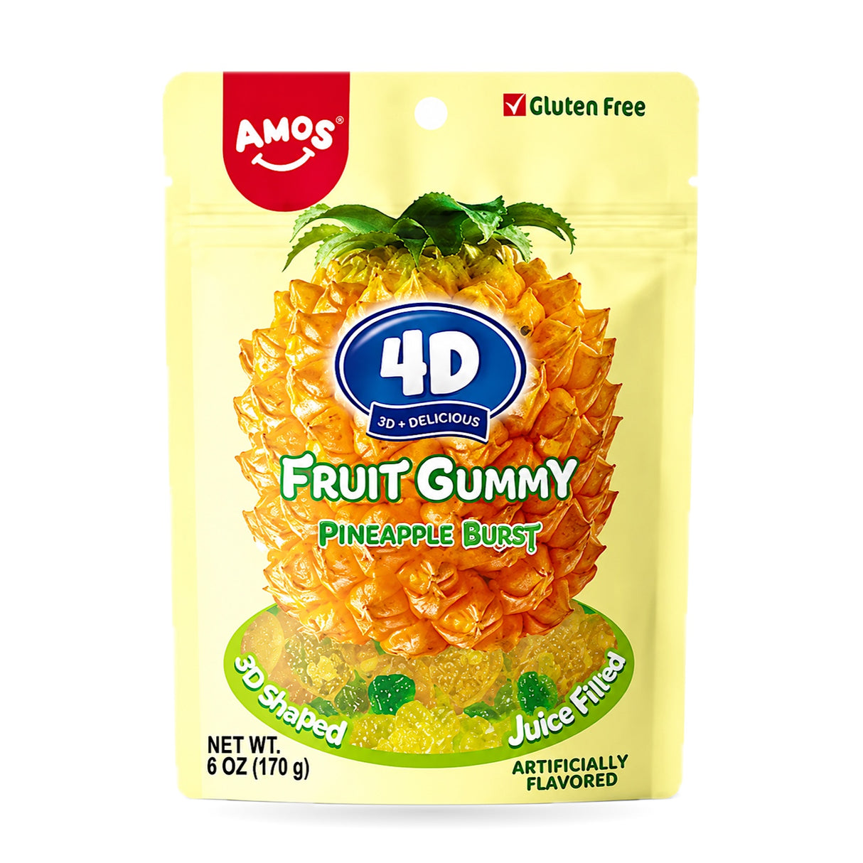 Amos 4D Gummy Candy 6oz Bags