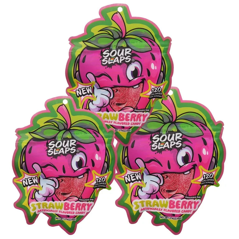 Sour Slaps Gummy Belt Candy 3.4oz