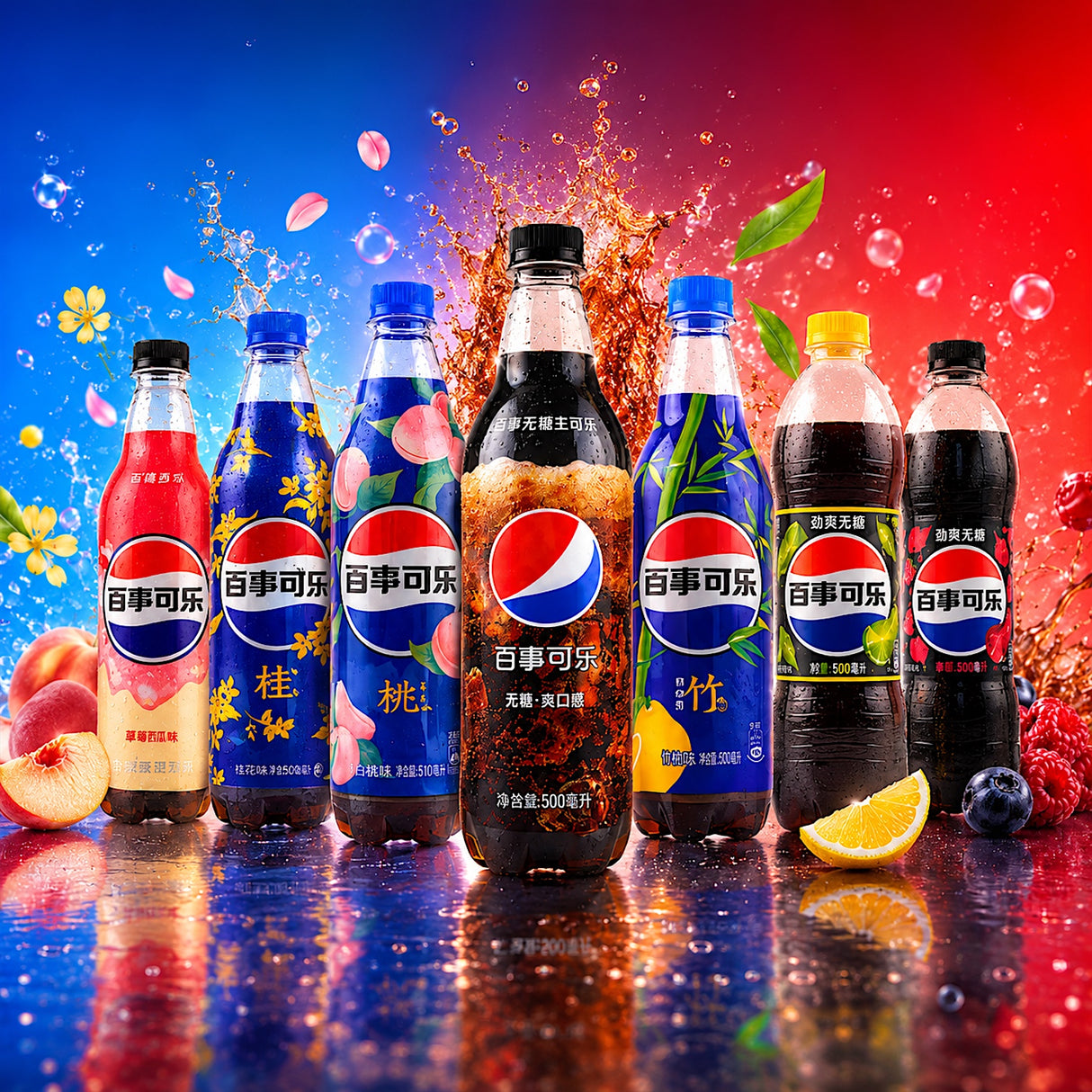 Exotic Asian Pepsi Sodas
