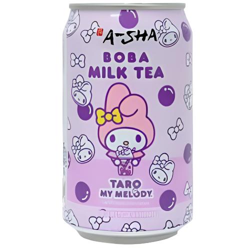 A-Sha Hello Kitty Taro Boba Milk Tea 12/Box Mix 3 Flavor