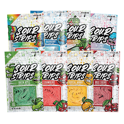 Sour Strips Gummy Belt Candy 3.4oz